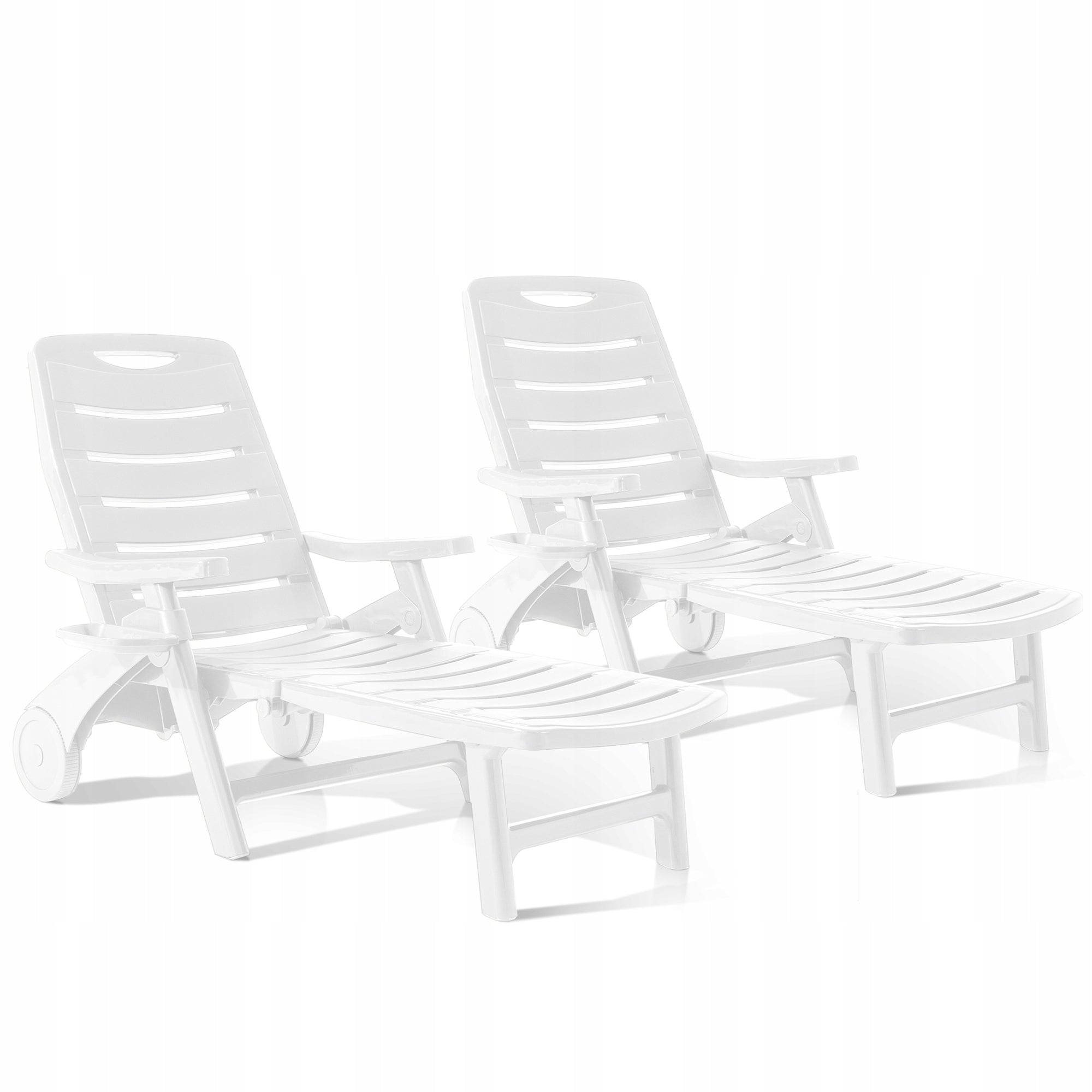 2x DECKCHAIR ON WHEELS KONSIMO TIDIA – GARDEN AND POOL DECKCHAIR FOR GARDEN Manufacturer code 13052.02.100