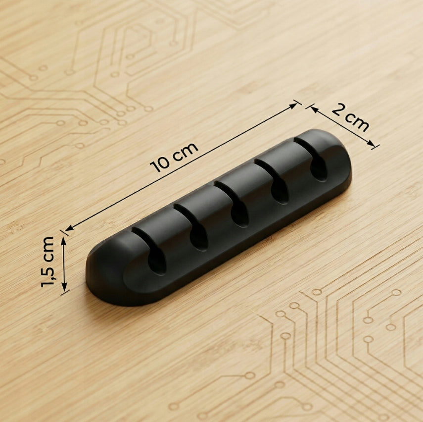 2x DESK WIRE CABLE ORGANIZER SILICONE SELF ADHESIVE HOLDER Manufacturer code ORGANIZER UCHWYT SAMOPRZYLEPNY NA KABLE