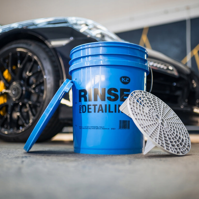 2x DETAILING BUCKET + SEPARATOR + COVER WASHING + RINSING 20L SET Capacity 20 l