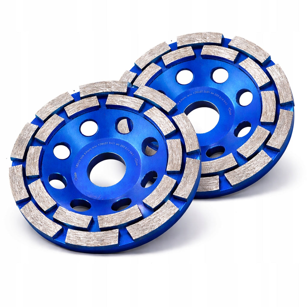 2x DIAMOND DISC FOR GRINDING CONCRETE SEGMENTED POT 125MM CUTTER Packaging status original