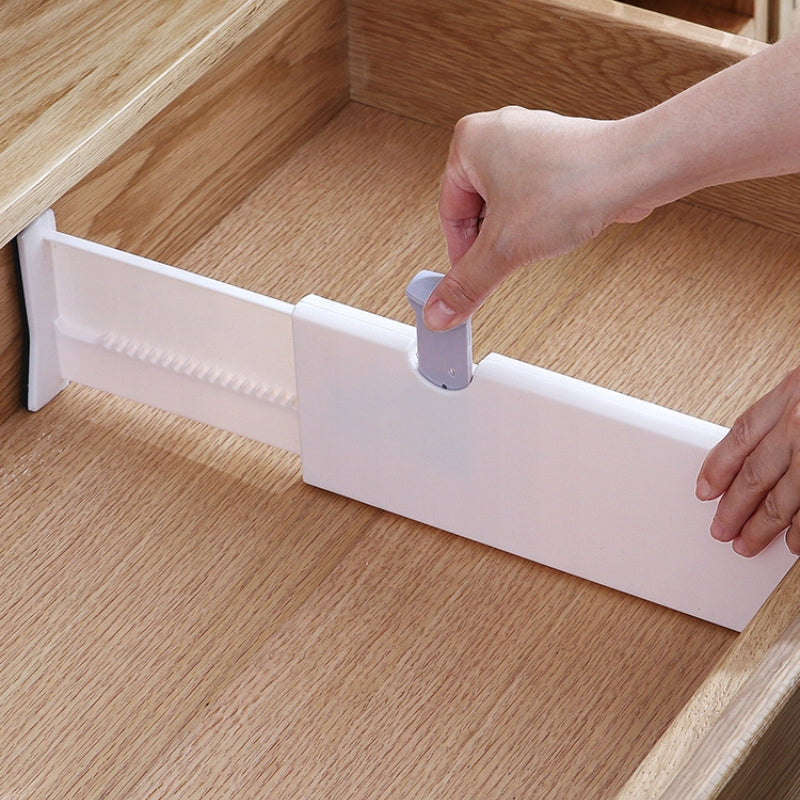 2x DRAWER ORGANIZER COMPARTMENT ADJUSTABLE CABINET DRAWER SEPARATOR Brand AFF