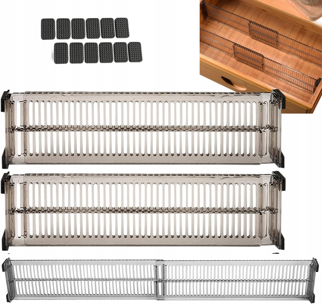 2x DRAWER ORGANIZER Lova Nest CABINETS COMPARTMENT SEPARATOR ADJUSTABLE