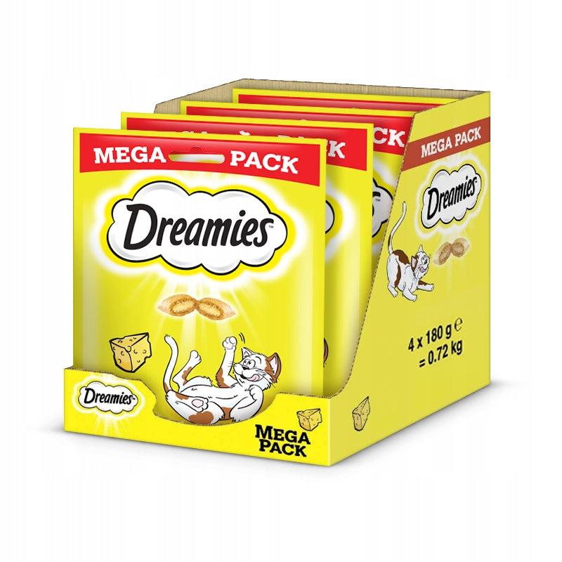 2x DREAMIES Cat Treat With Cheese 4x180g