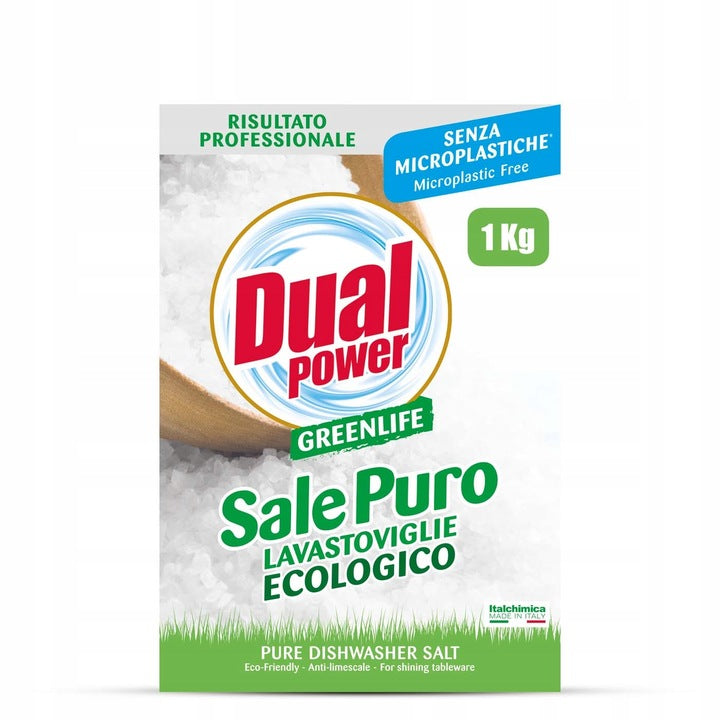 2x DUAL POWER DISHWASHER SALT 1KG