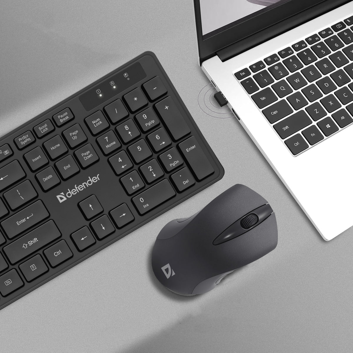 2x Defender Lima C 993 Wireless Usb Mouse Keyboard Kit Keyboard type membrane