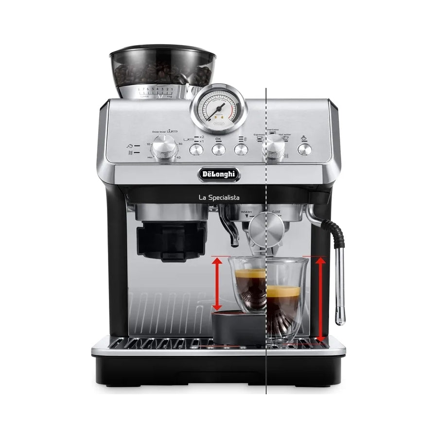 2x Delonghi Coffee Machine | EC9155.MB | 15 Bar Pump Pressure | Built-in Grinder
