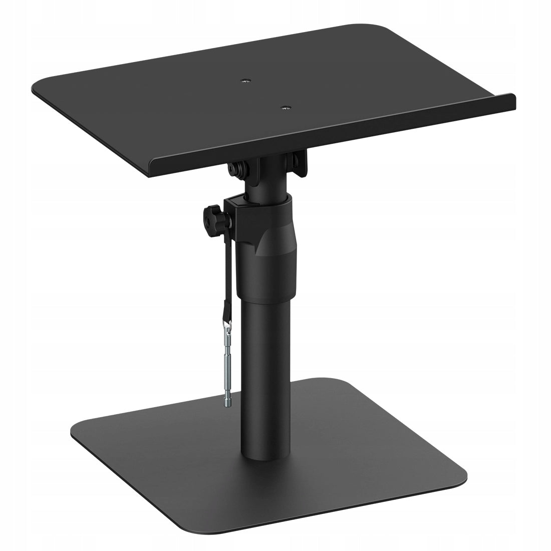 2x Desk Speaker Stands ADJUSTABLE up to 30kg Spacetronik black Brand Spacetronik