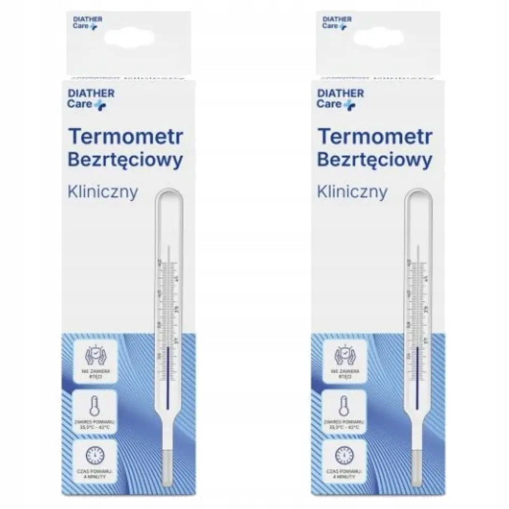 2x Diather Classic Mercury-Free Thermometer, 1 Piece