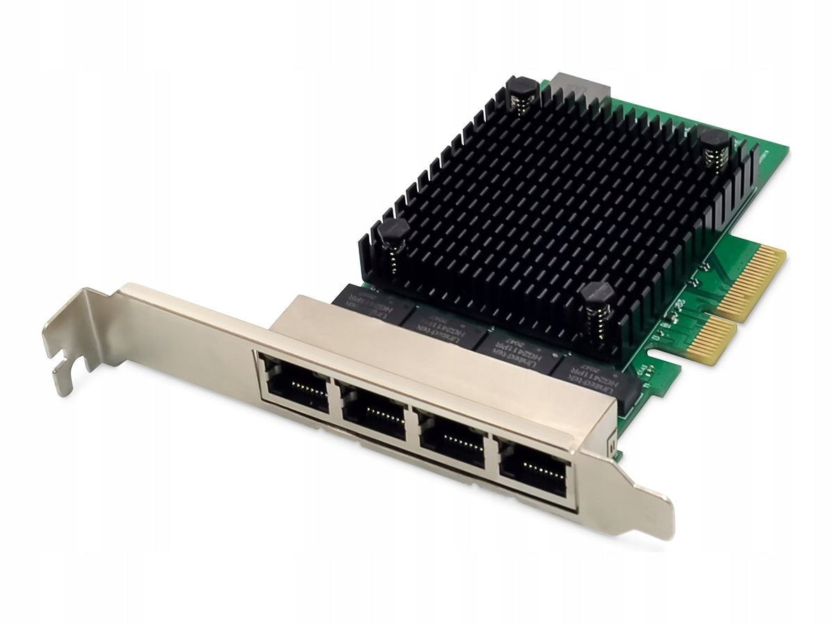 2x Digitus DN-10136 4-Port RJ45 RTL8125B, 2.5 GBits Server NIC