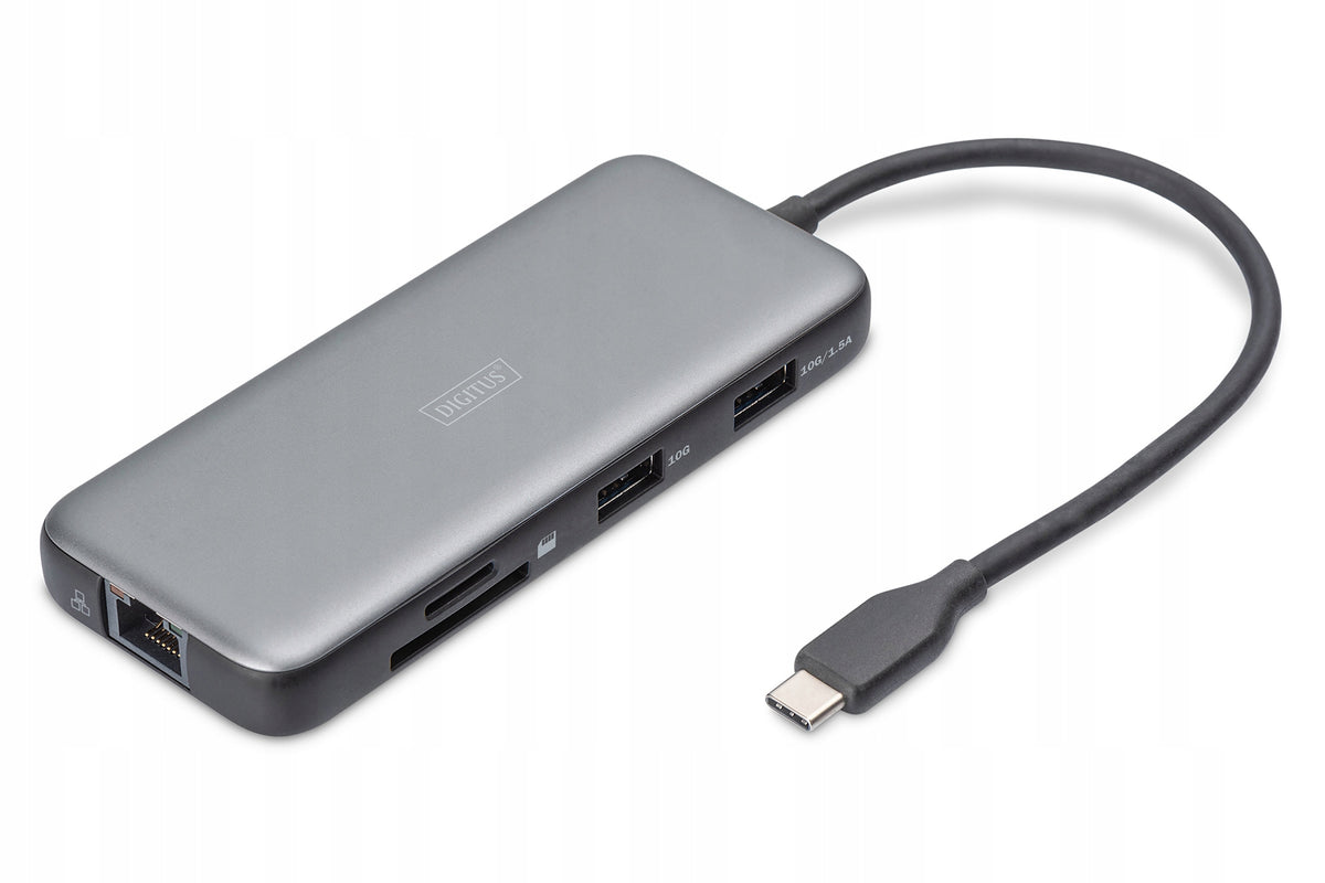 2x Digitus USB-C docking station, 7-port | DA-70914 | Ethernet LAN (RJ-45) Manufacturer Digitus