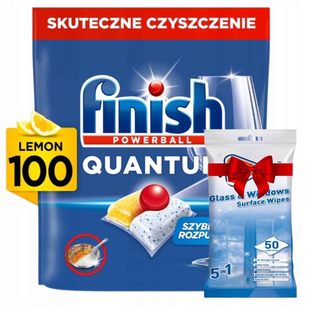 2x Dishwasher Capsules Finish All In One 104 Pcs Neutralizing Fragrance