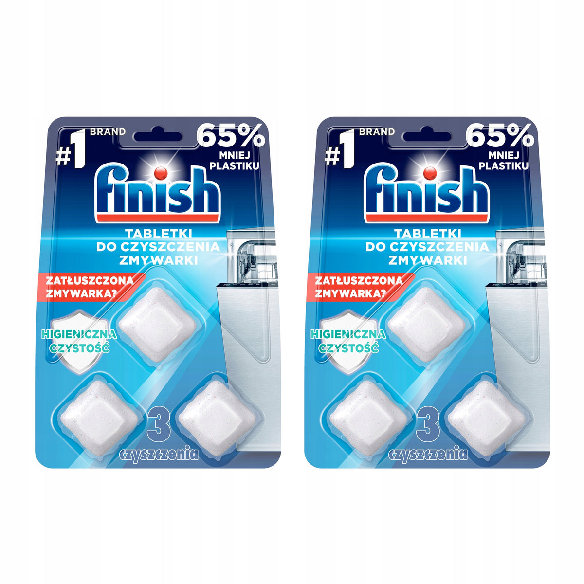 2x Dishwasher Cleaning Tablets FINISH Cleaner 3 Pack