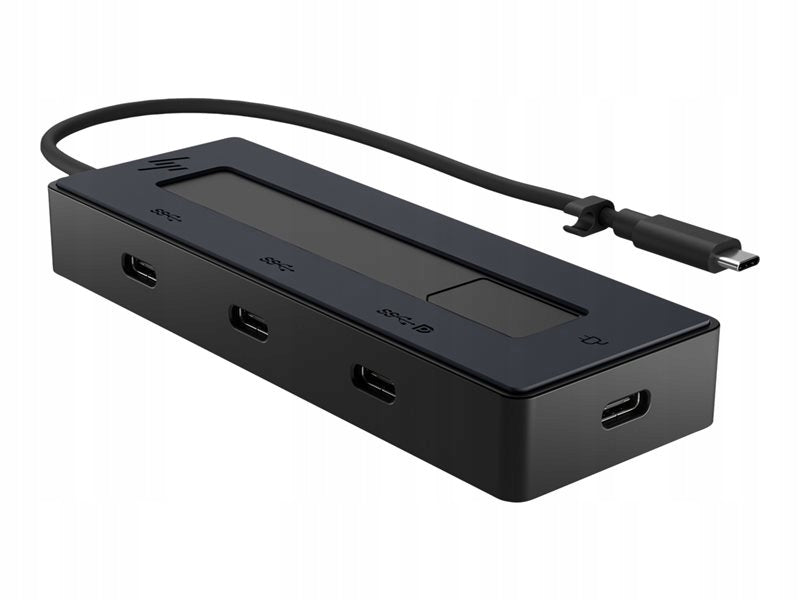 2x Docking Station HP 4K USB-C Multiport Hub black 6G842AA