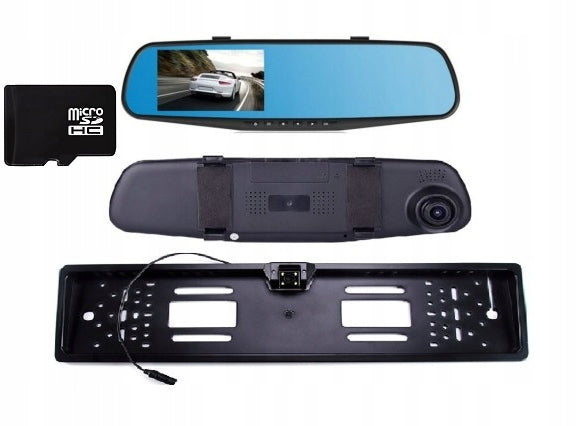 2x Driving Recorder Reversing Camera In Mirror 32 Gb Brand Kopier