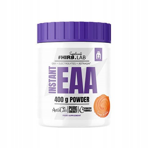 2x EAA ESSENTIAL AMINO ACIDS AMINO 400 g leucine Electrolytes Orange HIRO Expiration date at least six months from the date of purchase