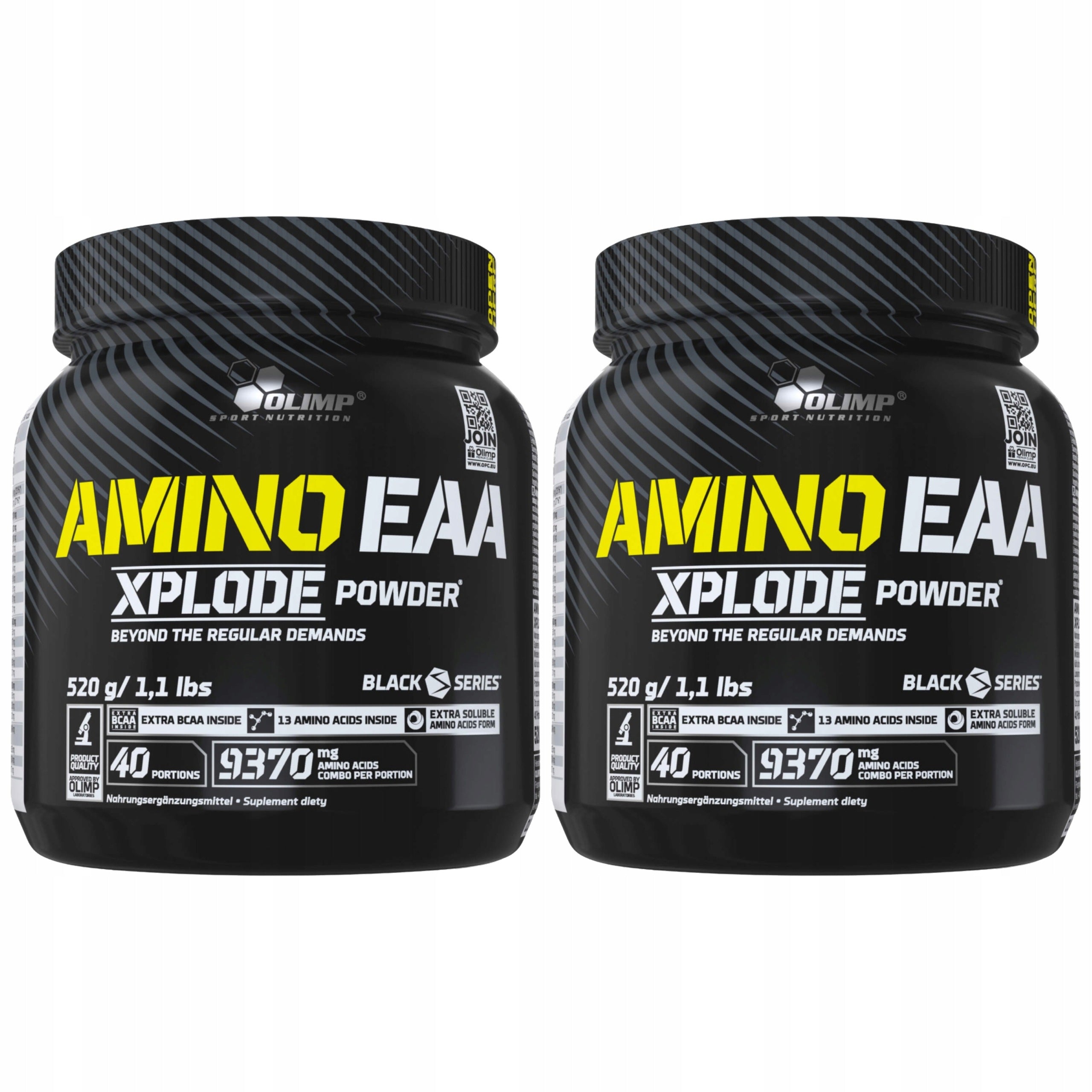 2x EAA amino acids + BCAA Regeneration Strength Muscle mass OLIMP 520g