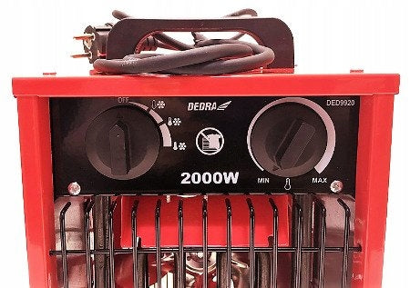 2x ELEK.2KW HEATER - DED9920 Brand Dedra