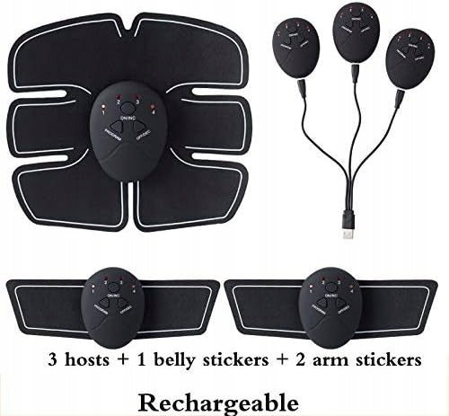 2x EMS Muscle Electrostimulator 6 Programs Passive Exercise Device Size universal