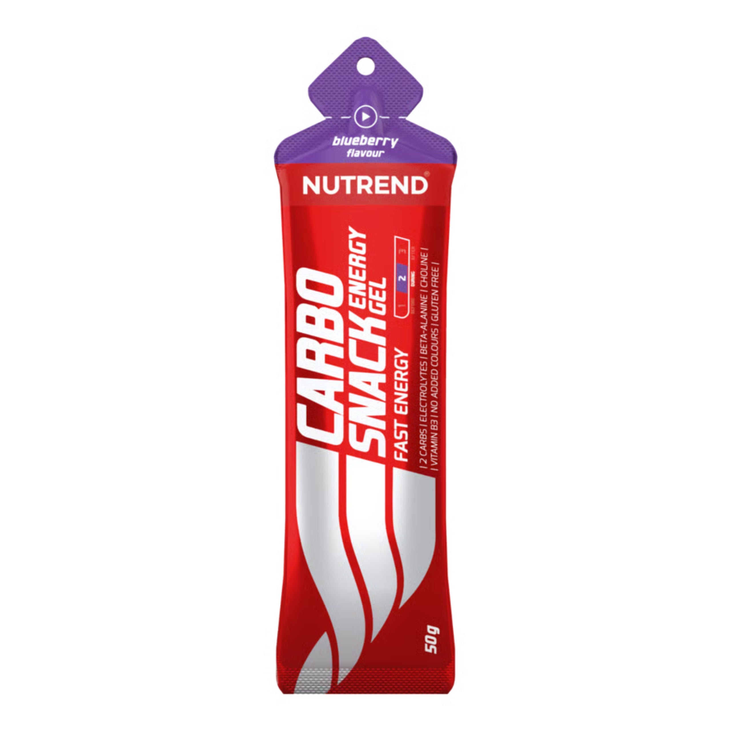 2x ENERGY GEL CARBOSNACK 31g CARBOHYDRATES BETA-ALANINE 18x50g NUTREND Brand Nutrend