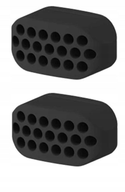 2x EXERCISE RUBBER INSTRUMENT MUSCLE EXERCISE JAWLINE JAW Color black