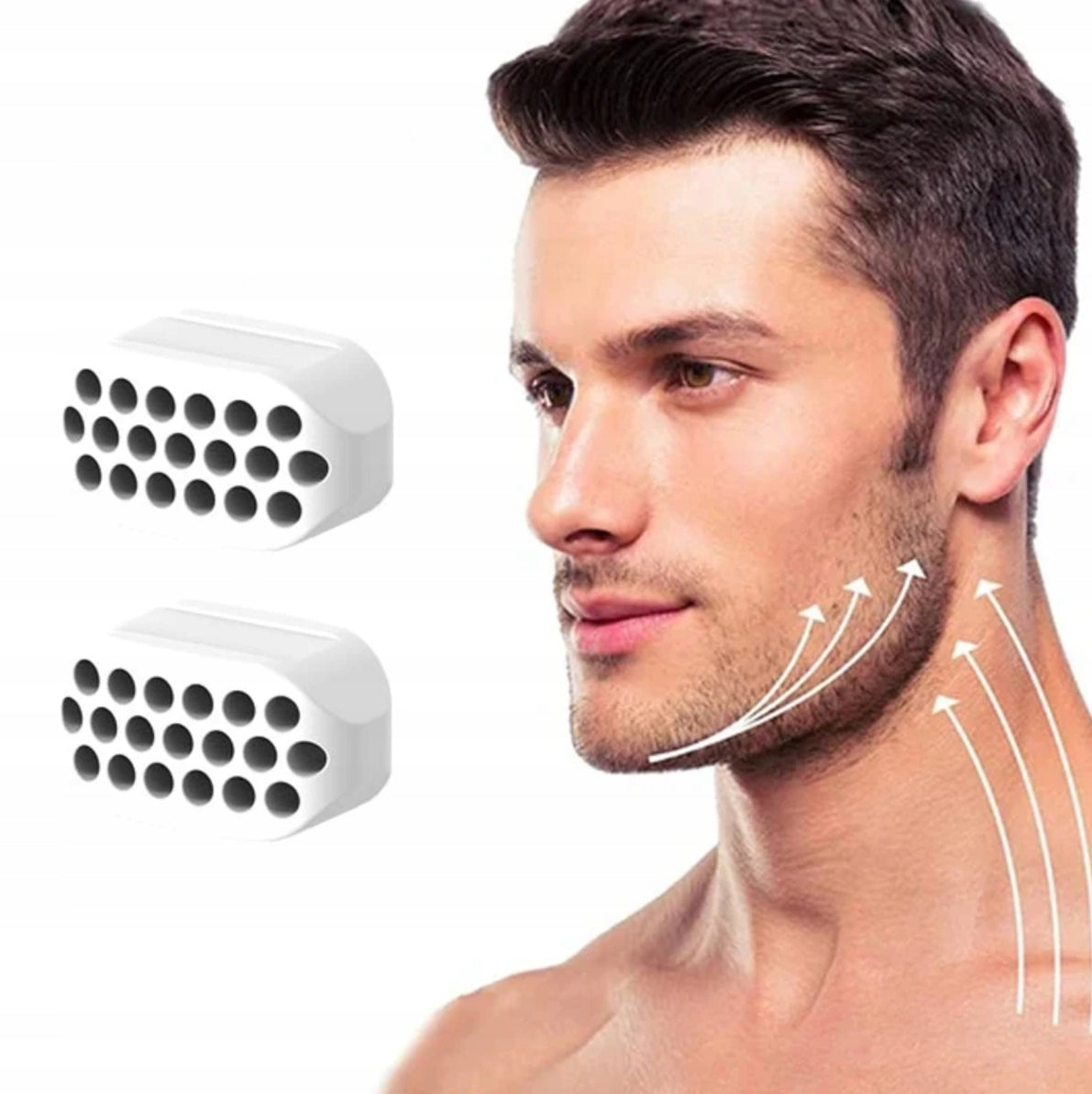 2x EXERCISE RUBBER INSTRUMENT MUSCLE EXERCISE JAWLINE JAW
