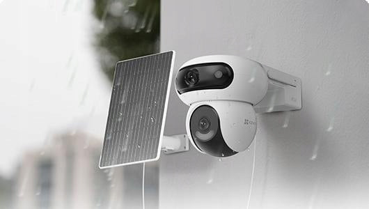 2x EZVIZ CS-HB90x/SP Battery-Powered Outdoor PT IP Camera with Solar Panel Model HB90X