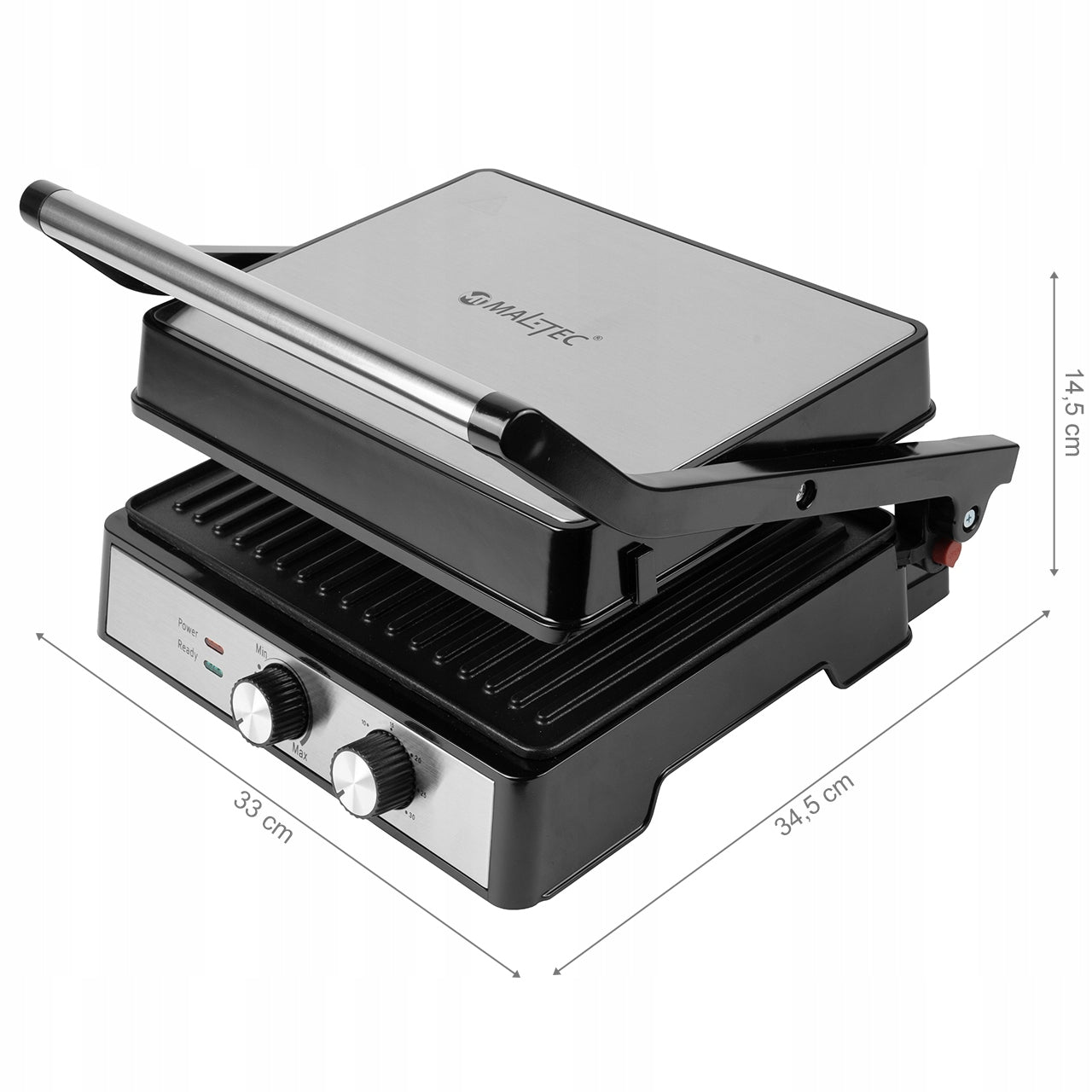 2x Electric Grill Toaster Reclining Sandwich Toaster Panini Timer 250