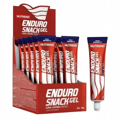 2x Energy Gel ENDUROSNACK Palatinose BCAA L-Carnosine 10x75g NUTREND Expiration date at least six months from the date of purchase