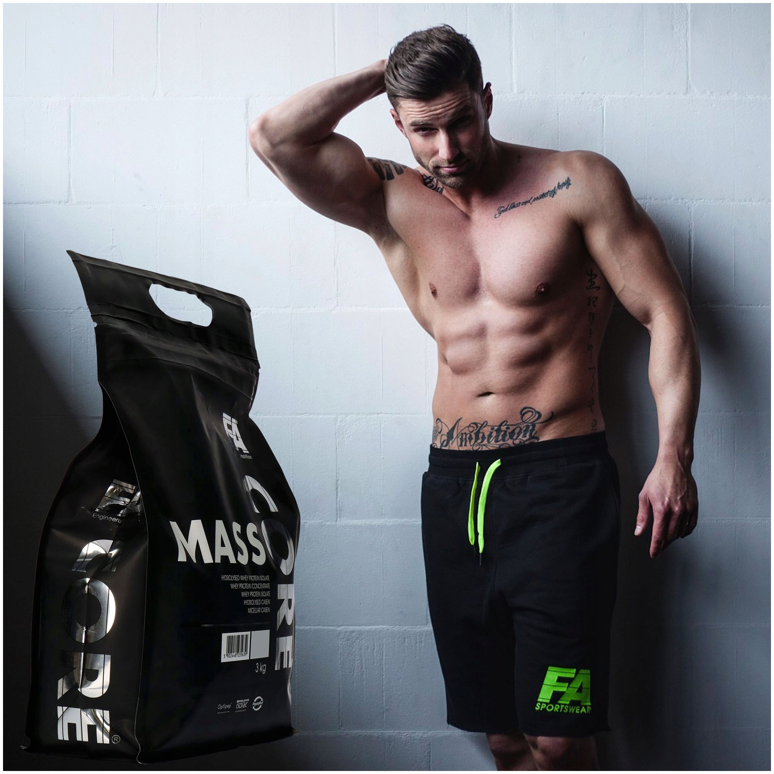 2x FA CORE MASSCORE 3kg MASS GAINER MASS PROTEIN WHEY Brand FA Nutrition