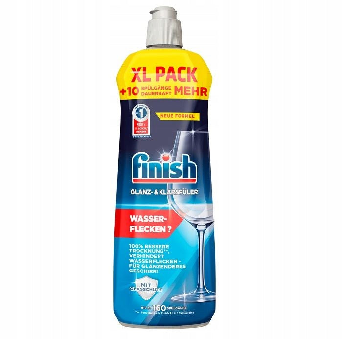 2x FINISH RINSE AID FOR DISHWASHER RINSE AID 800 ml GERMAN DE Brand Finish