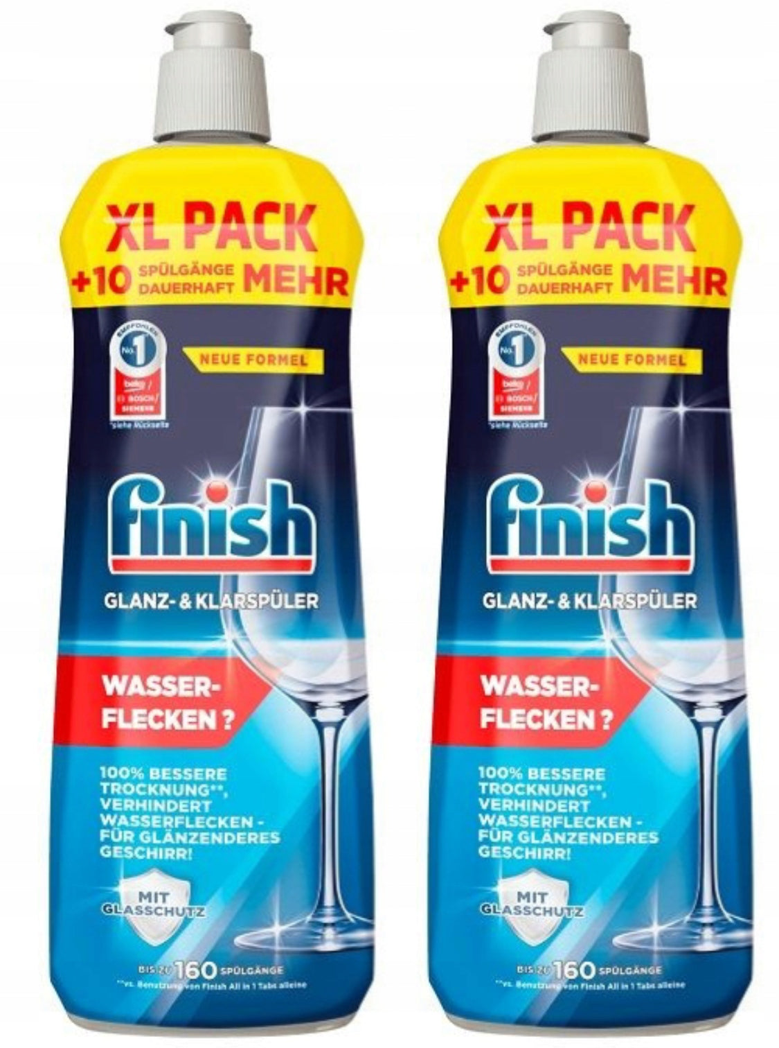 2x FINISH RINSE AID FOR DISHWASHER RINSE AID 800 ml GERMAN DE