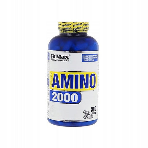 2x FITMAX Amino 2000 300 tablets BCAA EAA amino acids Protein Mass Strength Expiration date at least six months from the date of purchase