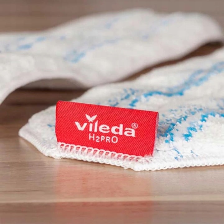 2x FLAT MOP VILEDA ROTATING H2PRO BUCKET WITH DIRTY CLEAN WATER SEPARATION Brand Vileda