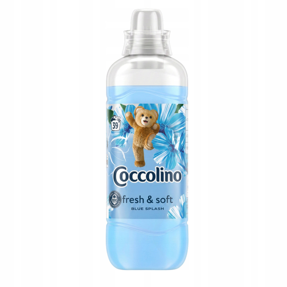 2x Fabric Rinsing Liquid Coccolino Blue Fresh&Soft Concentrate 0,975l Packaging status original