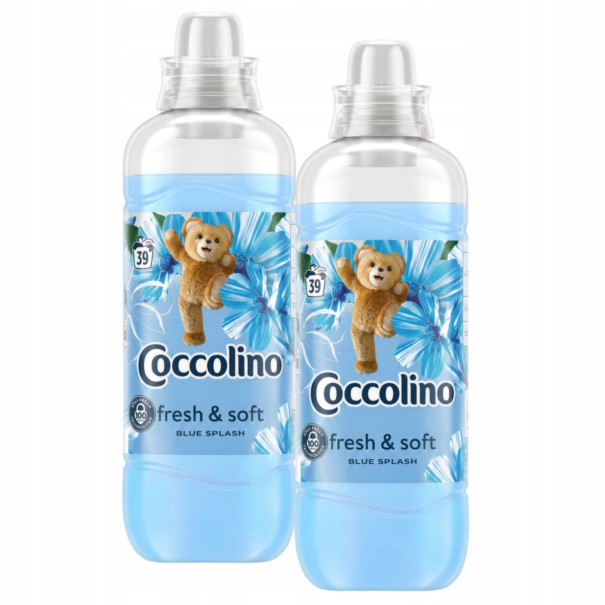 2x Fabric Rinsing Liquid Coccolino Blue Fresh&Soft Concentrate 0,975l