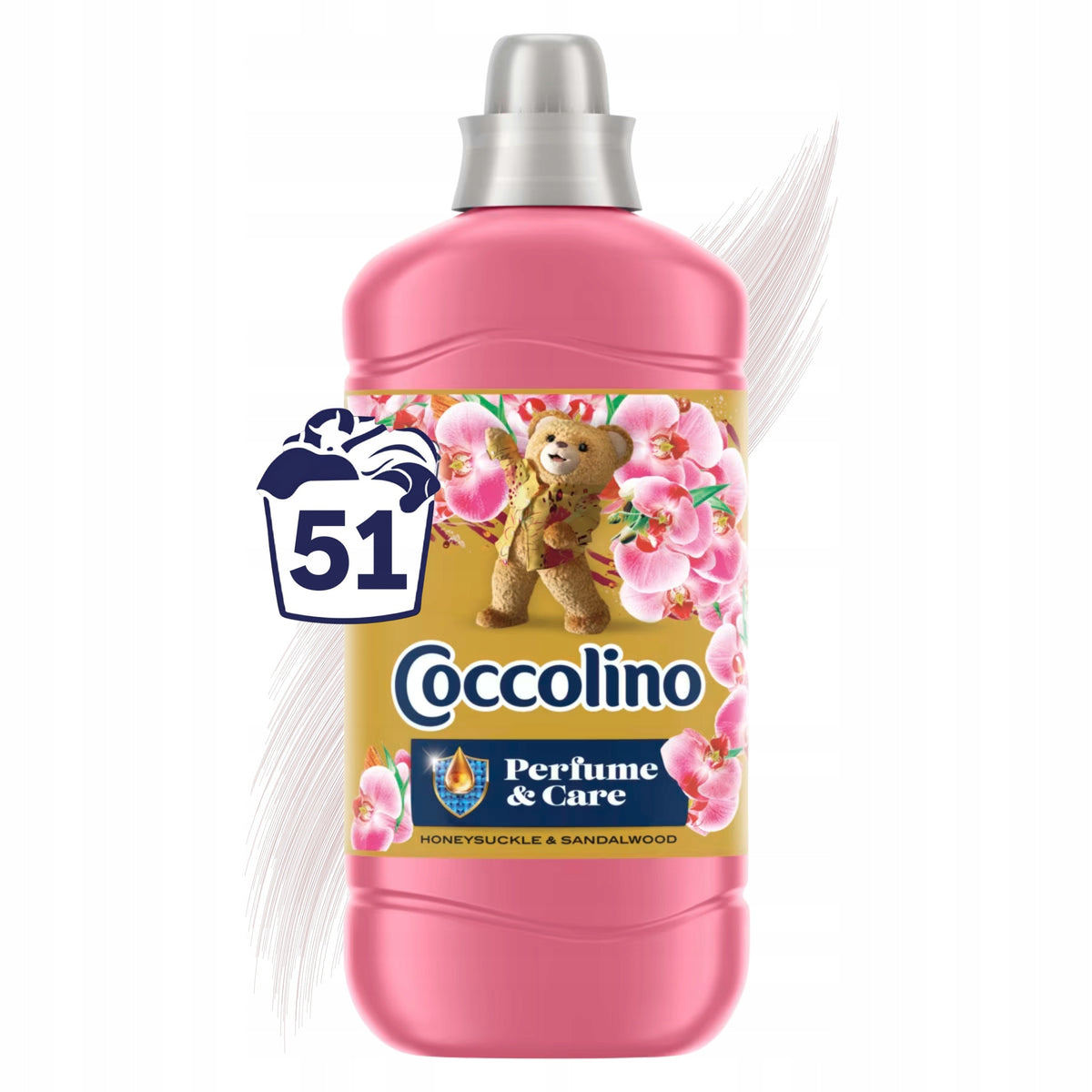 2x Fabric Rinsing Liquid Coccolino Honeysuckle Sandalwood 51 Washes Packaging status original