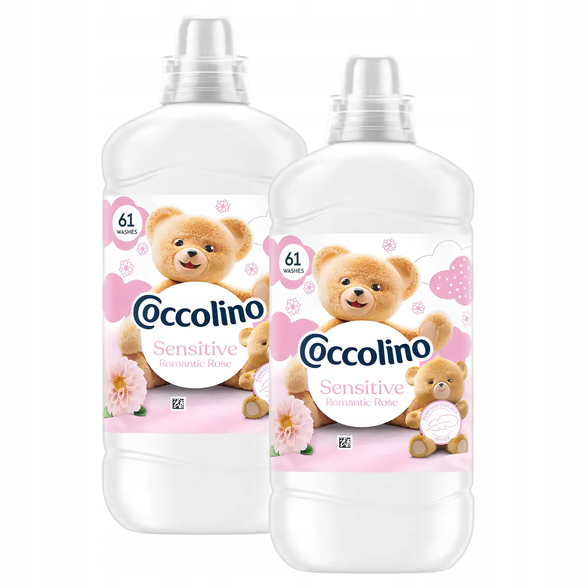 2x Fabric Rinsing Liquid Coccolino Sensitive Concentrate Delicate 1,4l
