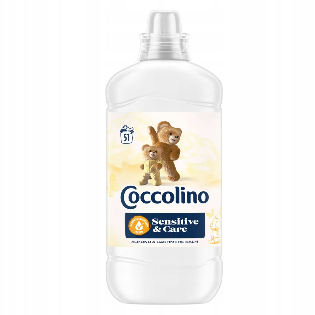 2x Fabric Rinsing Liquid Coccolino Sensitive Scent Cashmere Almond 1,2l Packaging status original