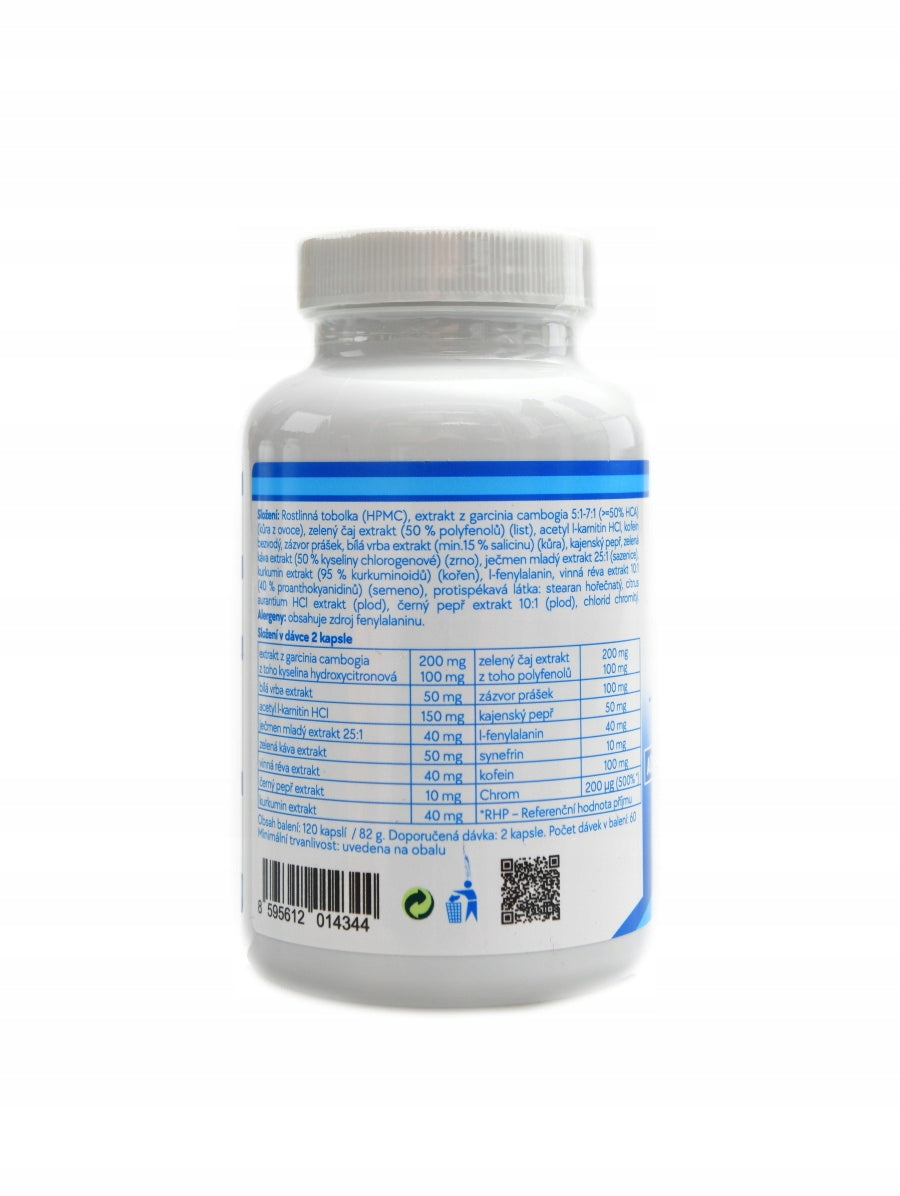 |2x| Fat Burner Extreme Strong 120 vege caps - Spalovač tuků Expiration date at least six months from the date of purchase