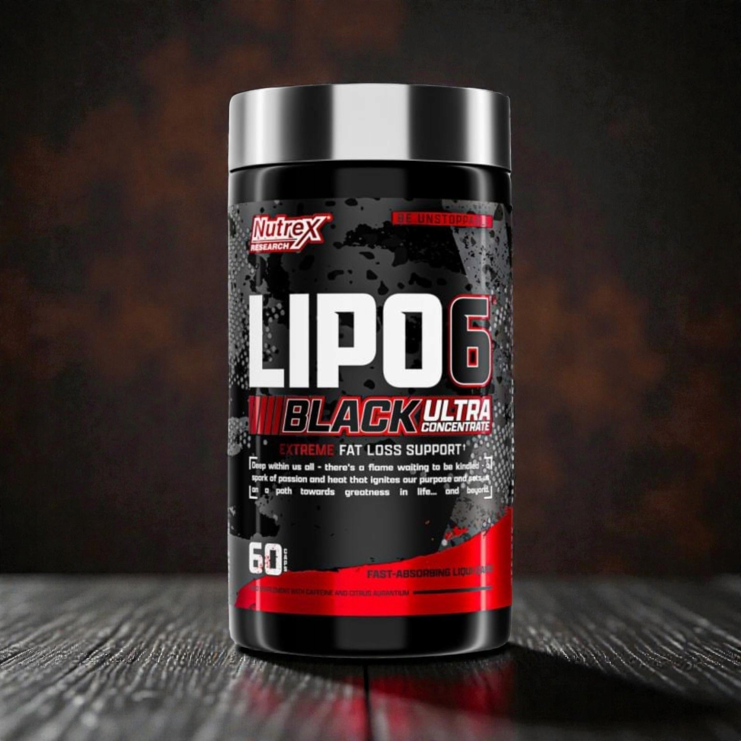 2x Fat burner 394mg caffeine energy concentration Lipo 6 Black NUTREX Brand Nutrex