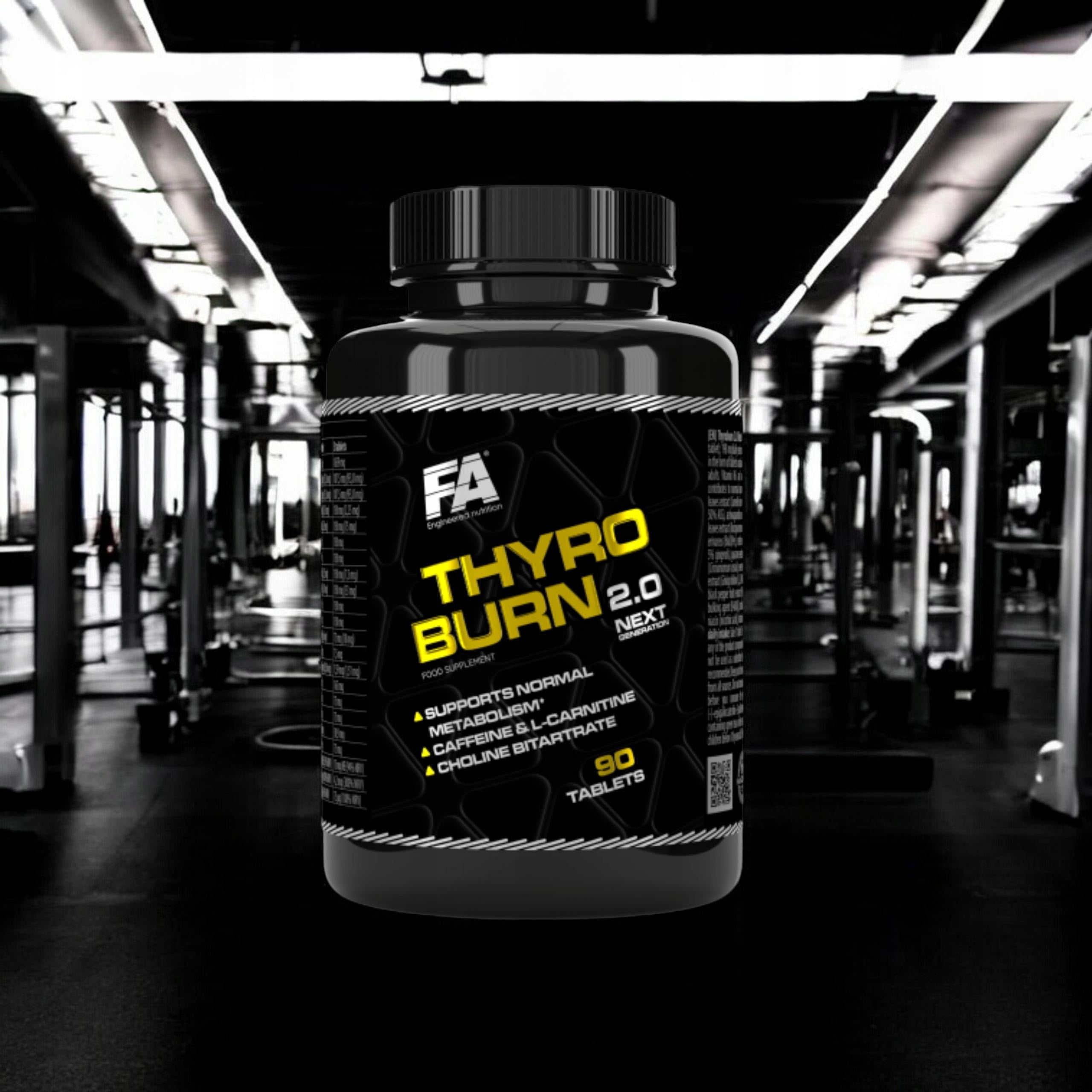 2x Fat burning metabolism energy tablets L-carnitine FITNESS AUTHOR Brand FA Nutrition