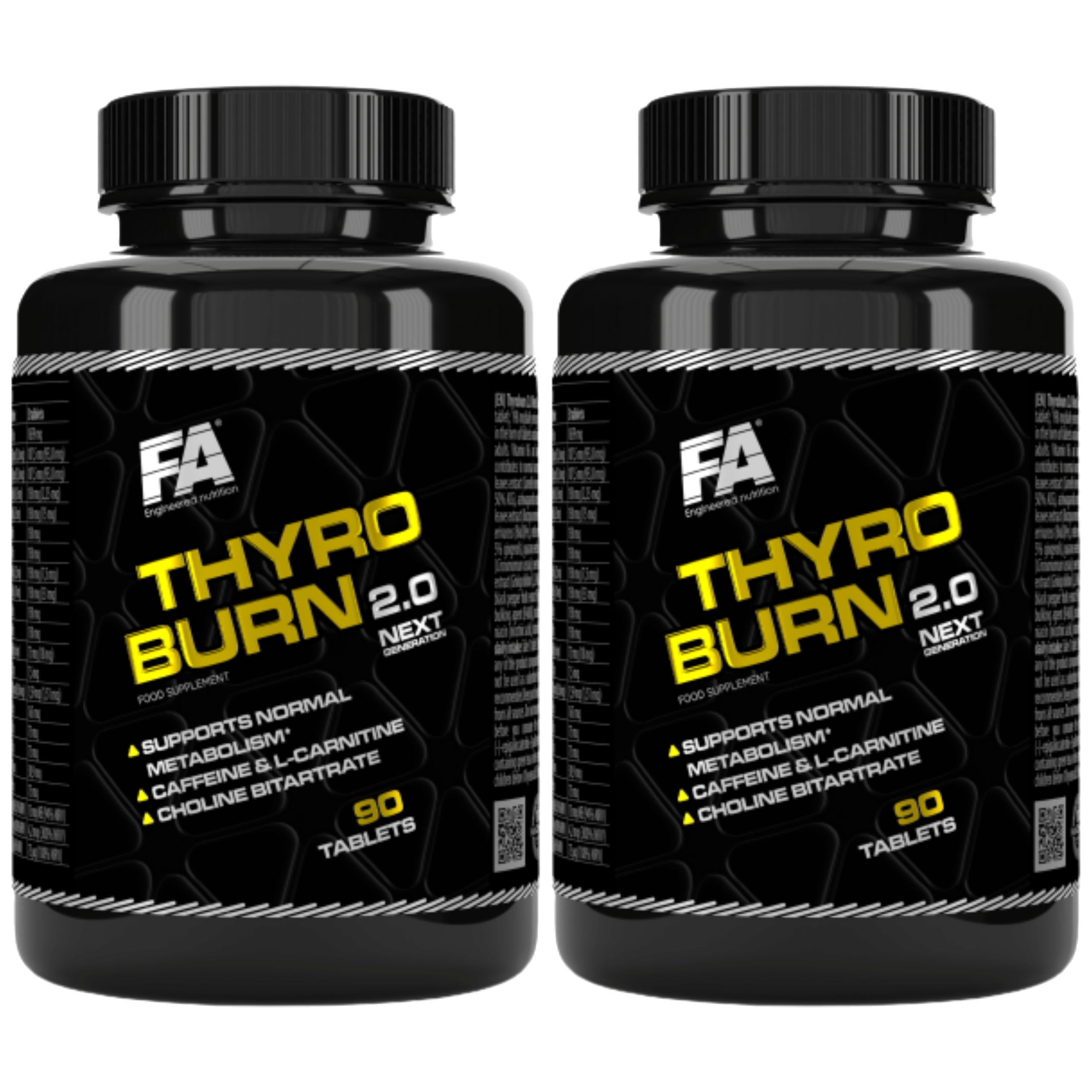 2x Fat burning metabolism energy tablets L-carnitine FITNESS AUTHOR
