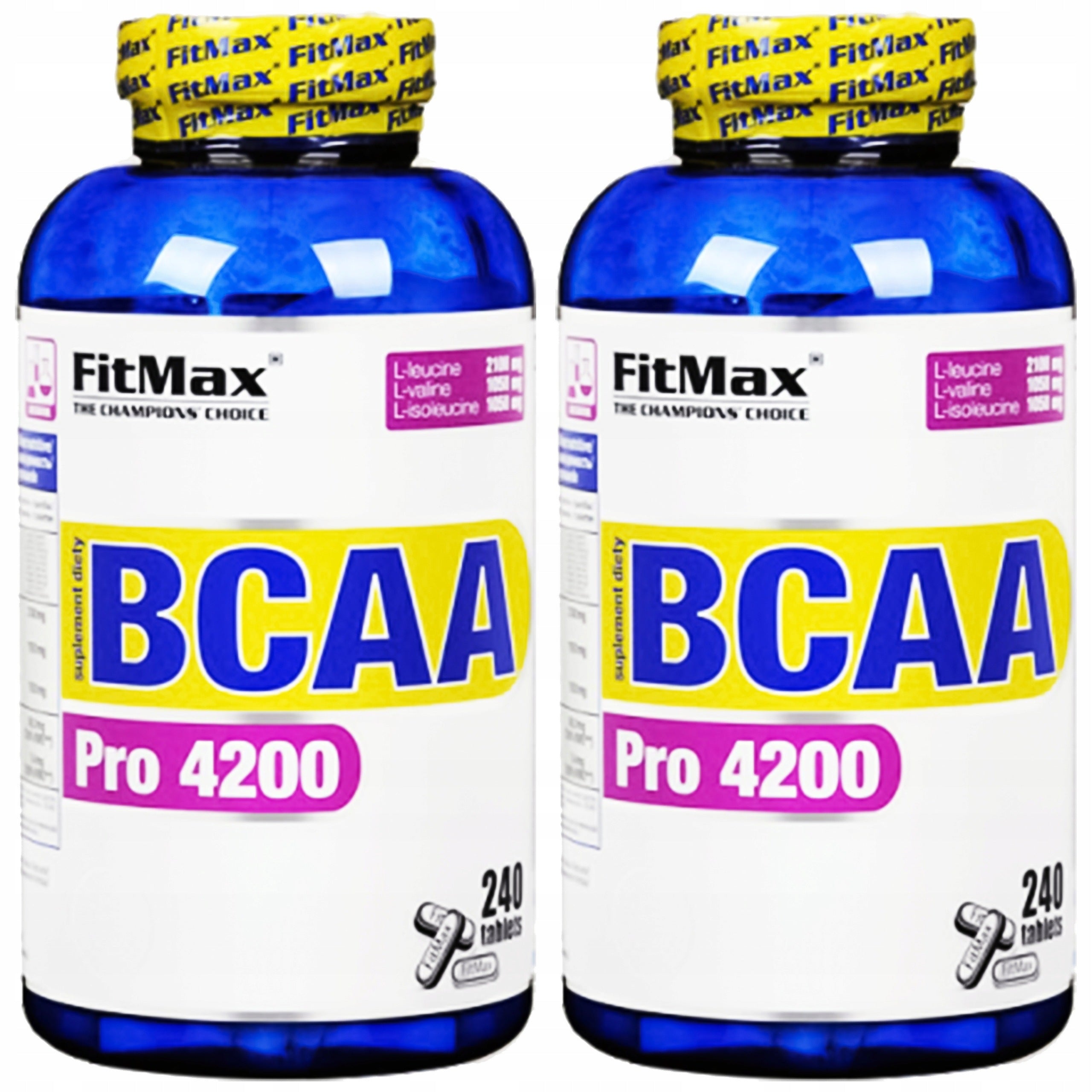 2x Fitmax BCAA PRO 4200 240t BRANCHED CHAIN AMINO ACIDS