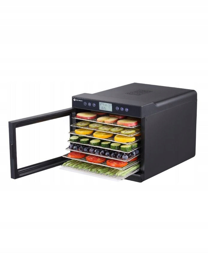 2x Food Dryer Vegetable Fruit Mushroom Fish Herbs 7 Grids 500 W 230 Dominant color black