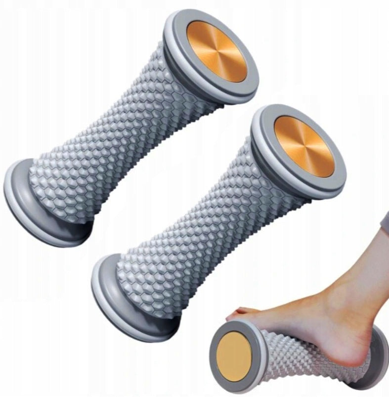 2x Foot massager roller with spikes foot massage roller 17 cm