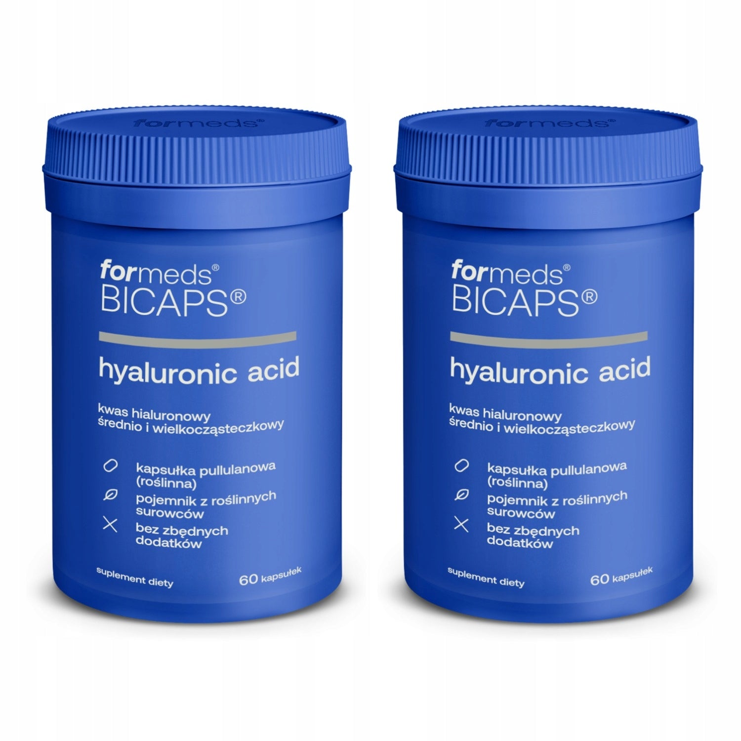 2x ForMeds Bicaps Hyaluronic Acid 60 Vegan Capsules