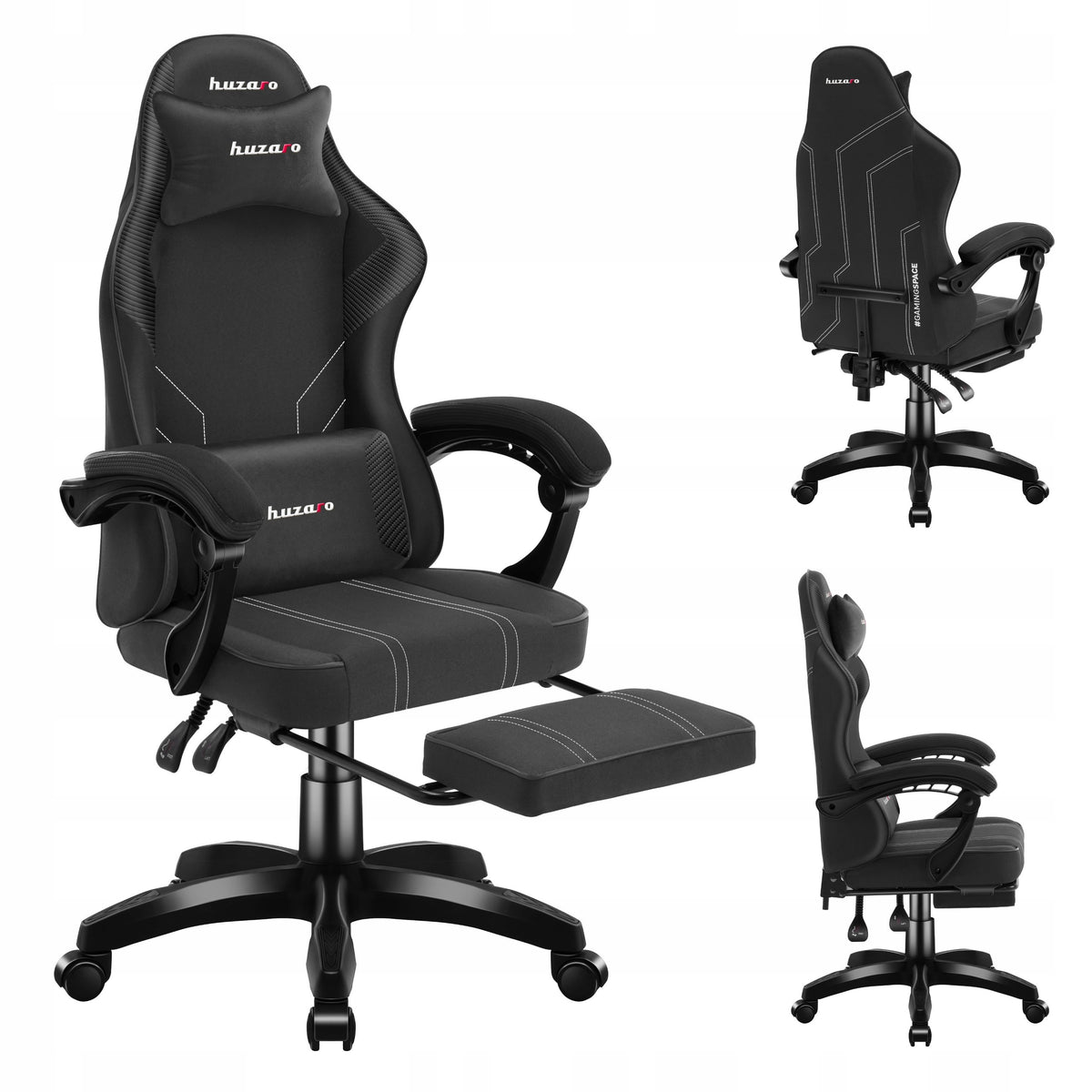 2x Force 3.7 Carbon Black Gaming Chair
