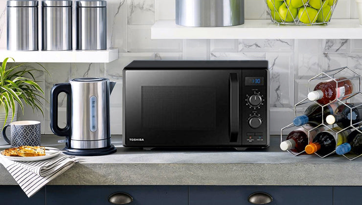 2x Freestanding Microwave Oven Toshiba Mwp Mm20p Bk Brand Toshiba