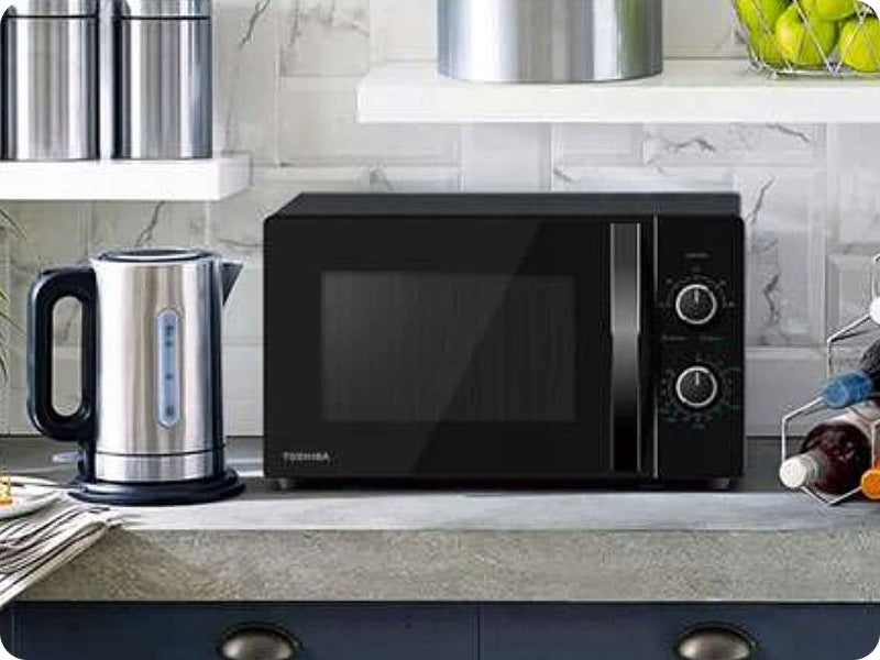 2x Freestanding Microwave Oven Toshiba Mwp Mm20p Bk Model MWP-MM20P BK