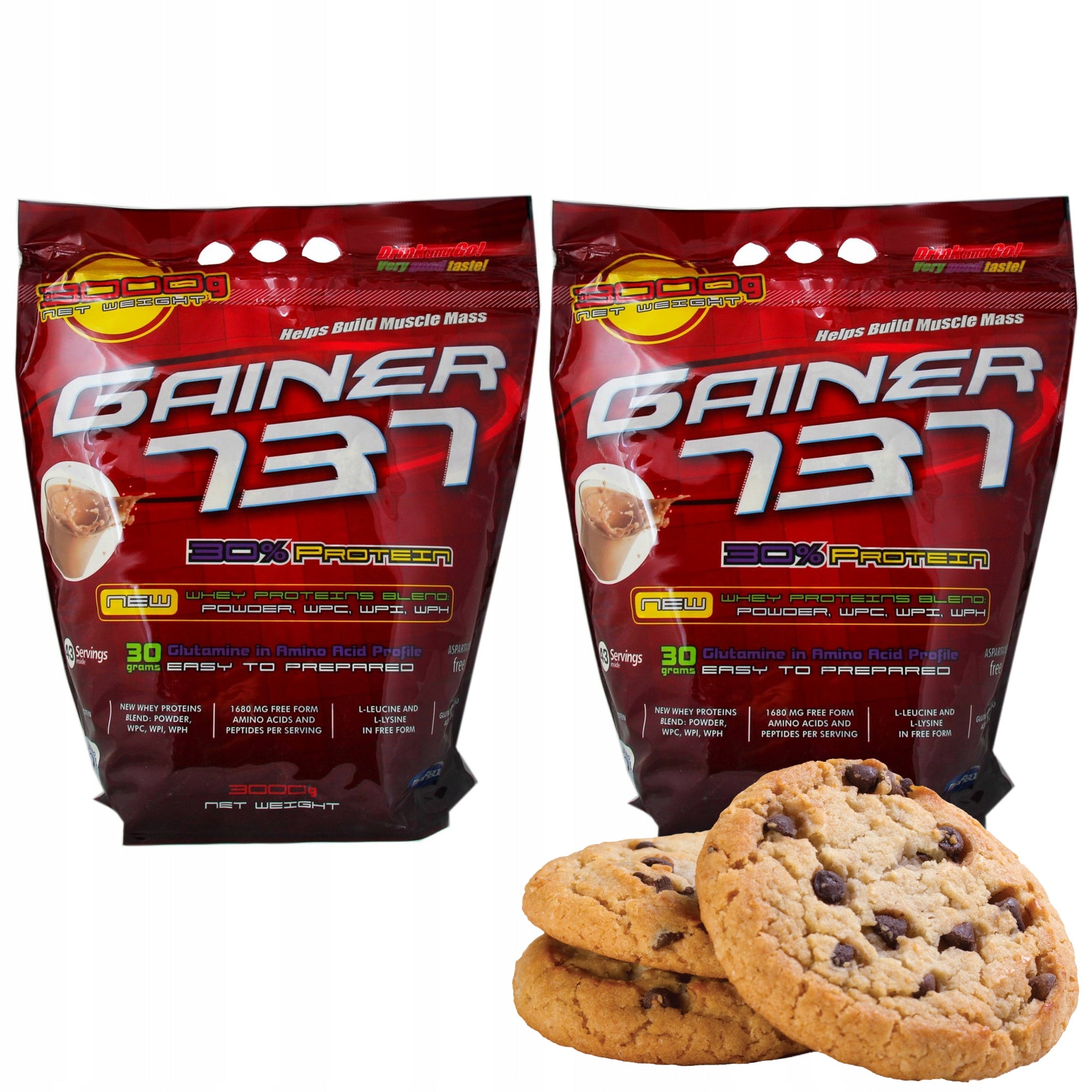 2x GAINER 737 3000g MEGABOL 3 MASS
